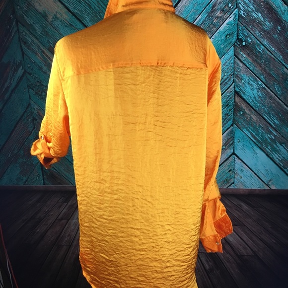 Michael Kors Bright Orange Blouse - Picture 6 of 8